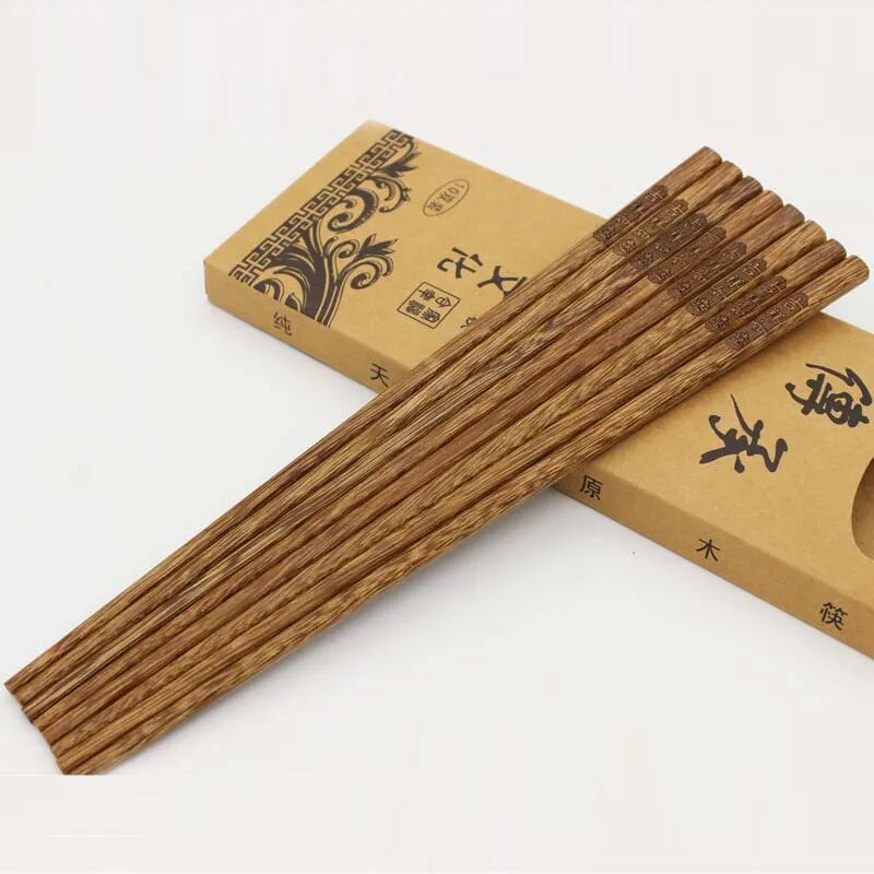 baguettes japonaises en bois naturelles traditionnelles