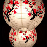 lanterne japonaise à fleurs papier sakura