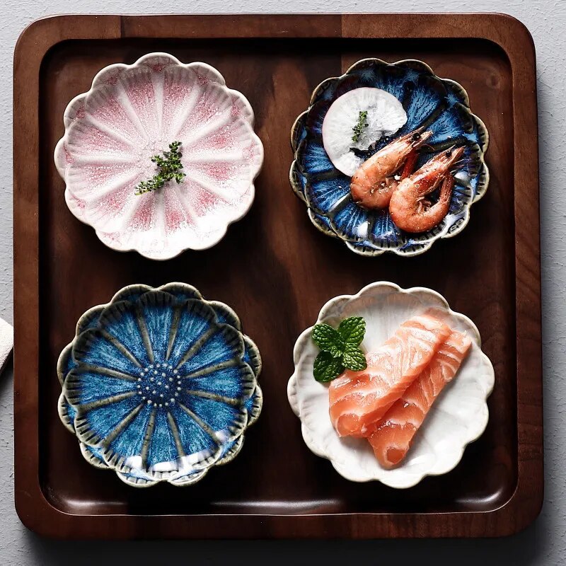 assiette japonaise design dessert ronde