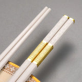 baguettes japonaises traditionnelles de luxe blanc