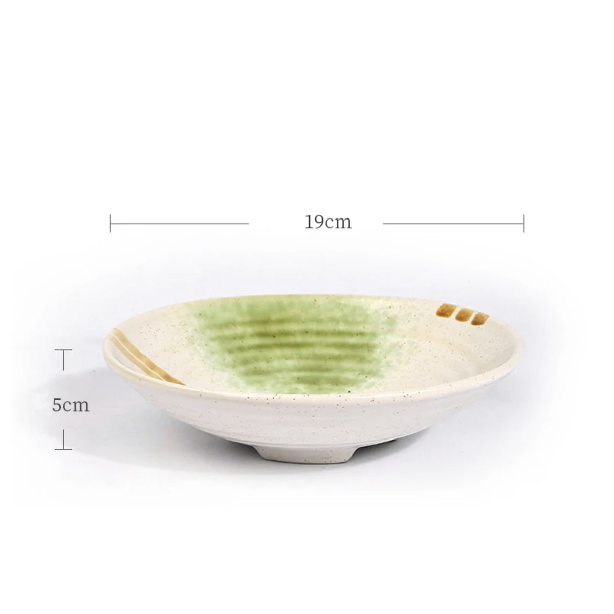 Vase ikebana moribana rond blanc