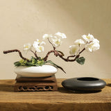 Designer round ikebana vase