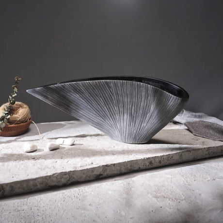 Vase japonais gris design