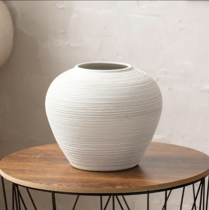 Modern white Japanese vase