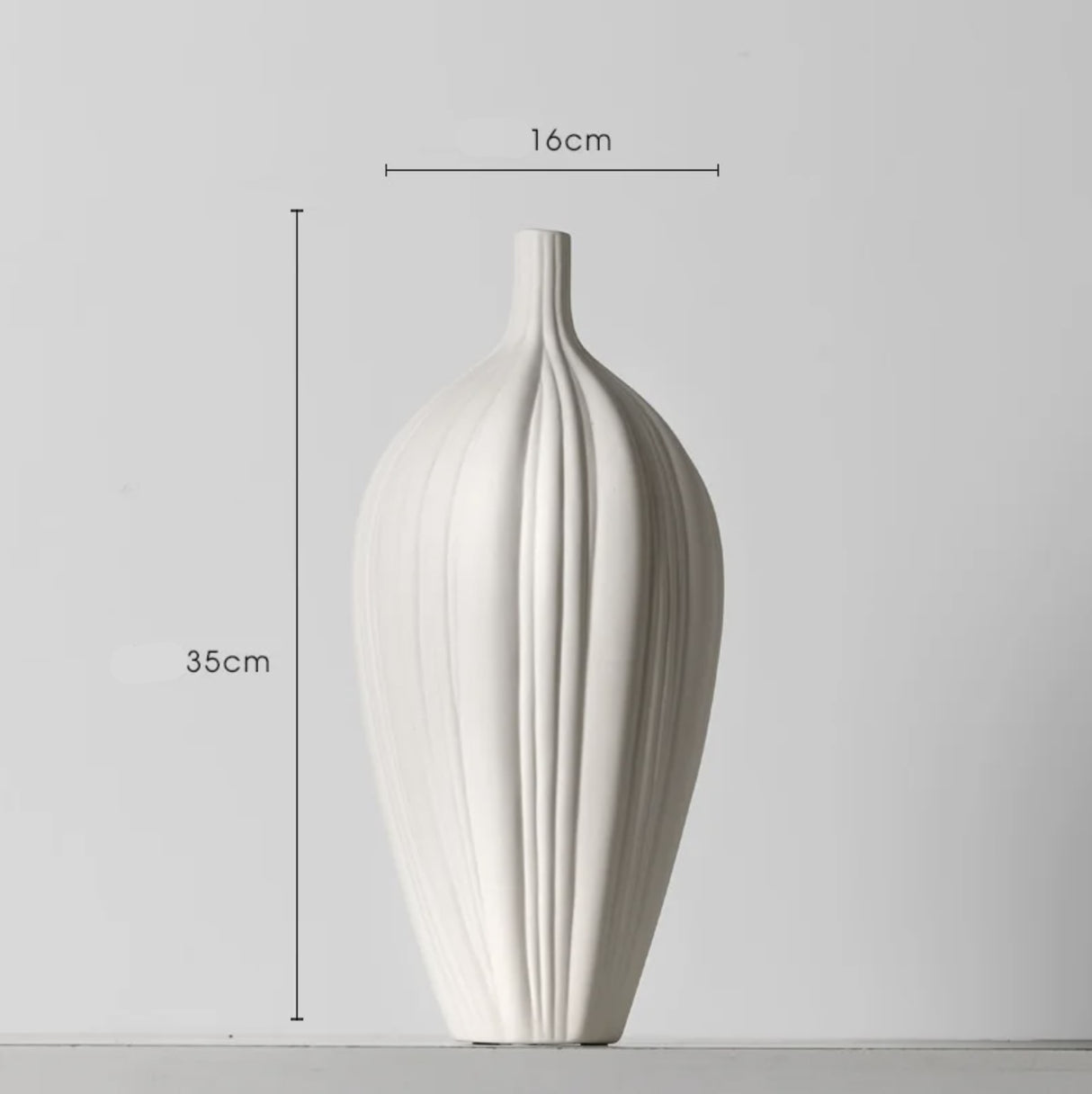Vase japonais blanc design