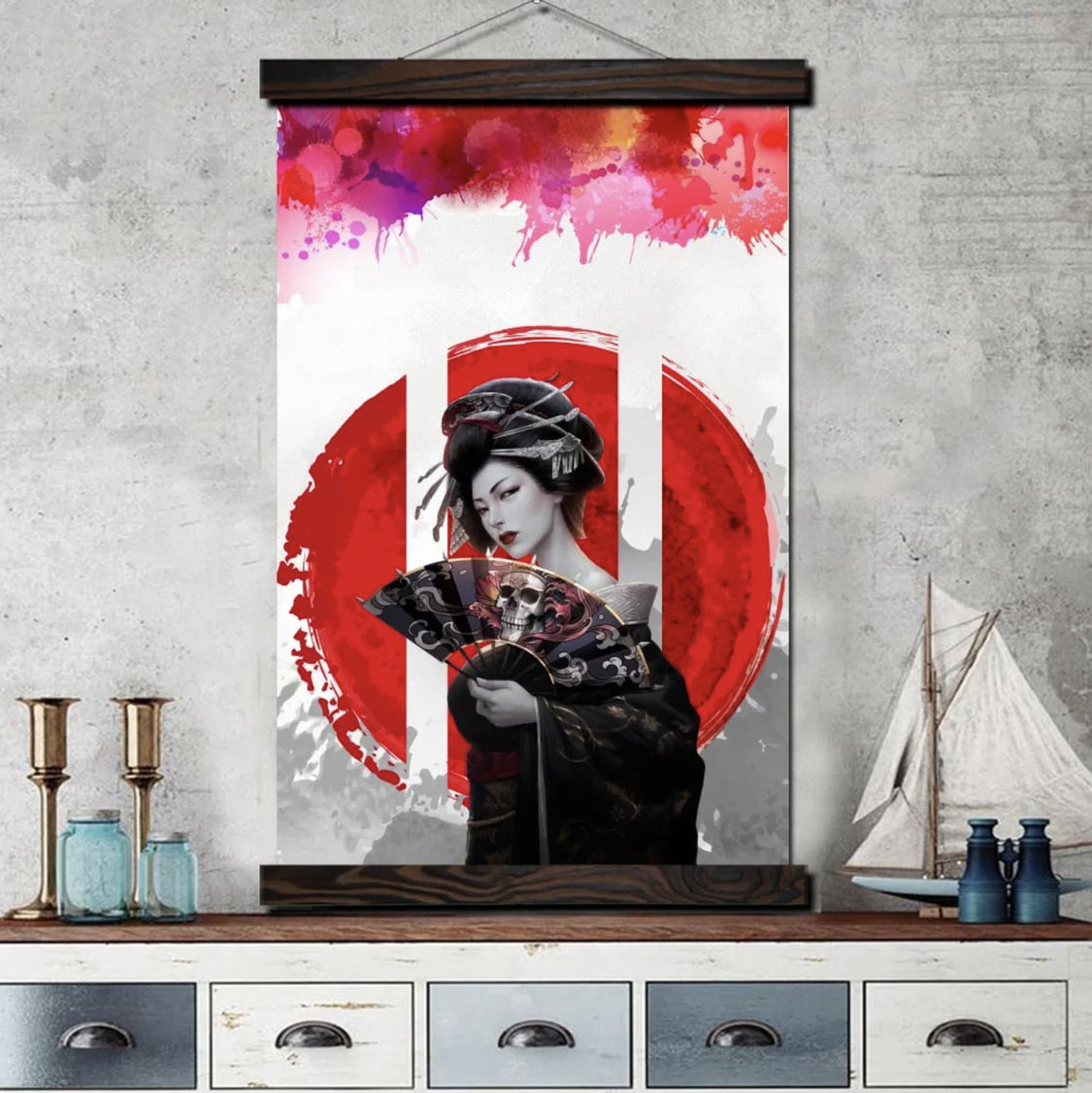 Tableau japonais geisha