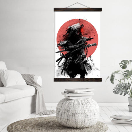 Japanese samurai ninja painting