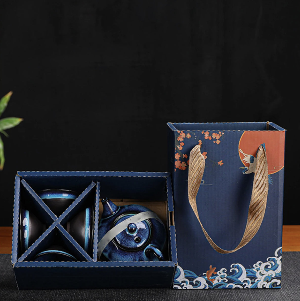 Japanese tea set gift box