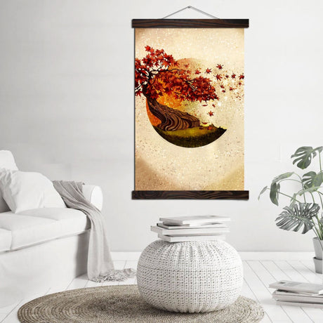 Tableau japonais style ancien automne