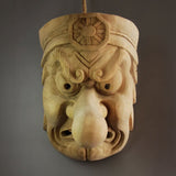 Masque japonais en bois Tengu (masque décoratif)