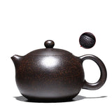 Small round handmade Japanese teapot