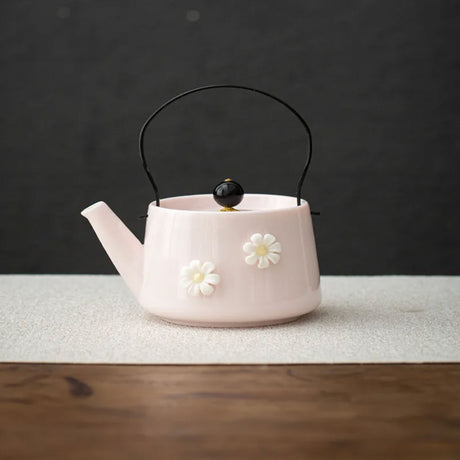 Service à thé japonais rose à fleurs