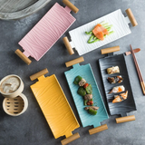 assiette japonaise moderne rectangulaire ceramique