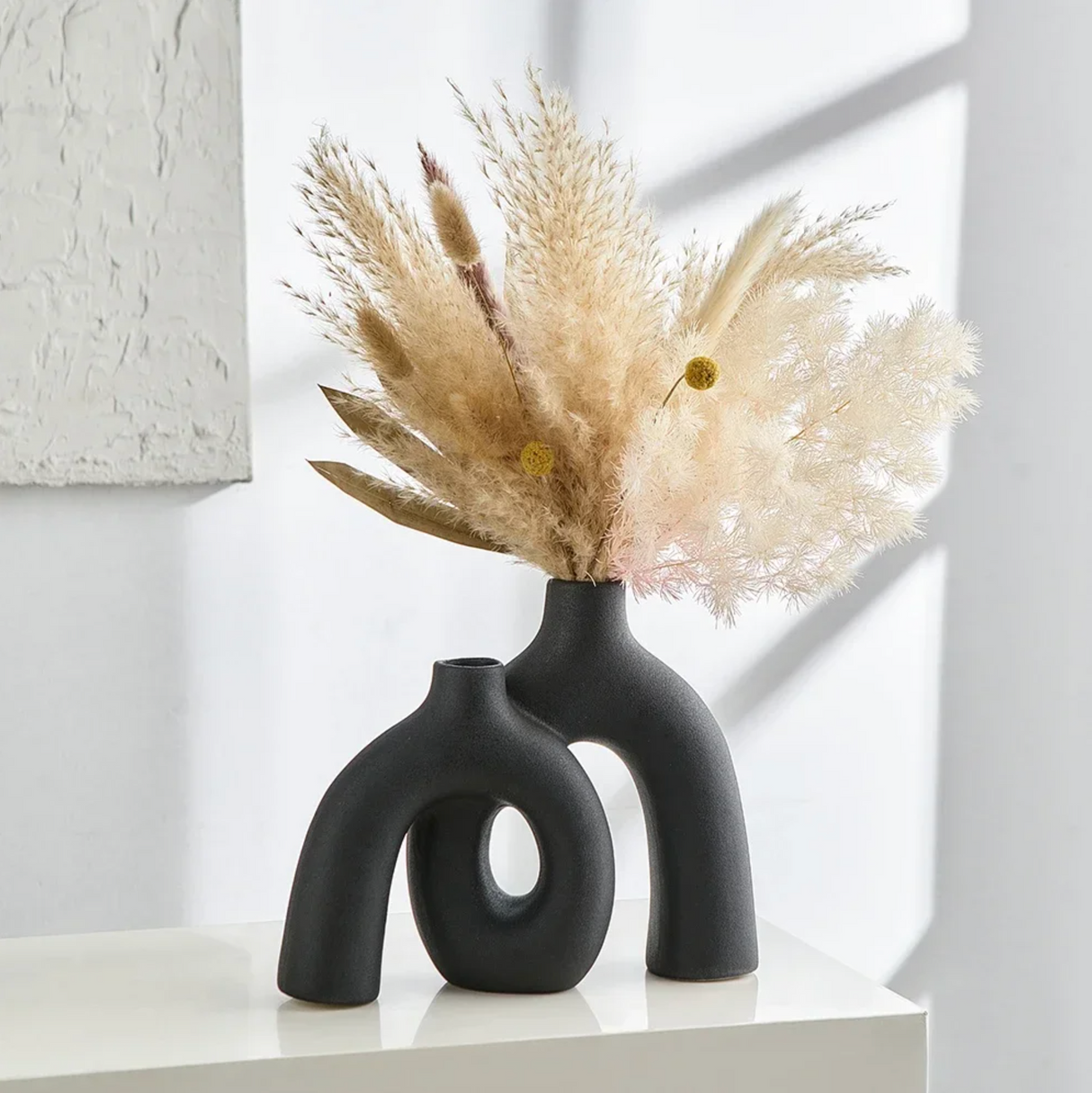 Black Japanese vase