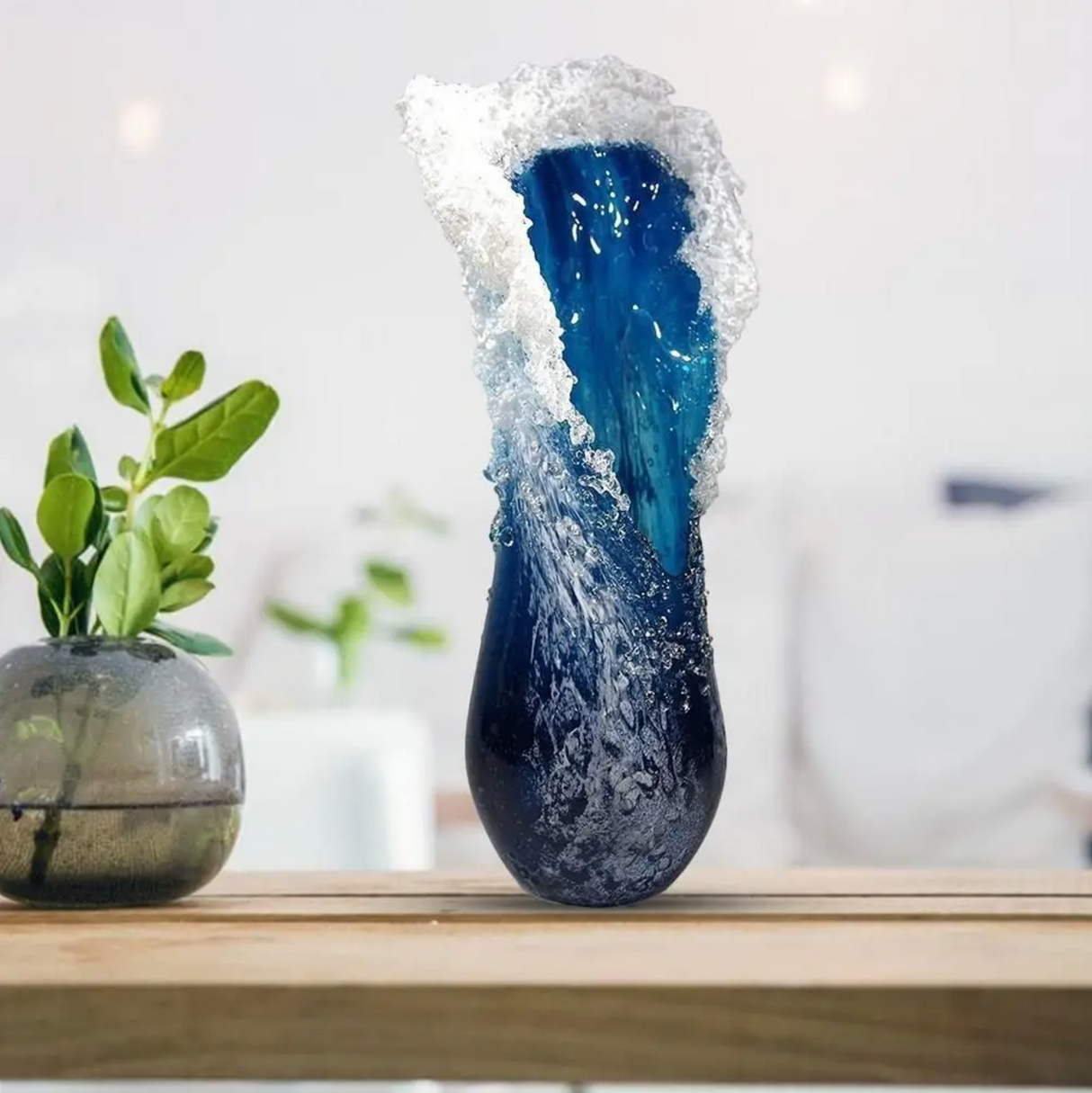 Japanese wave vase