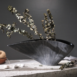 Designer gray Japanese vase