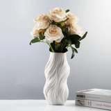 Vase japonais blanc design