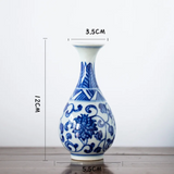 Vase japonais bleu et blanc