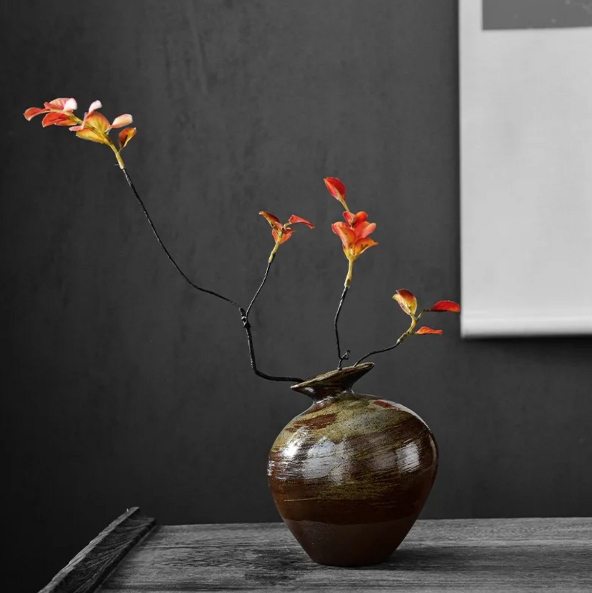 Vase japonais style ancien en céramique