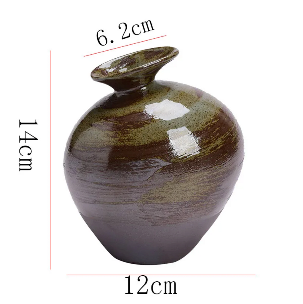 Old style Japanese ceramic vase