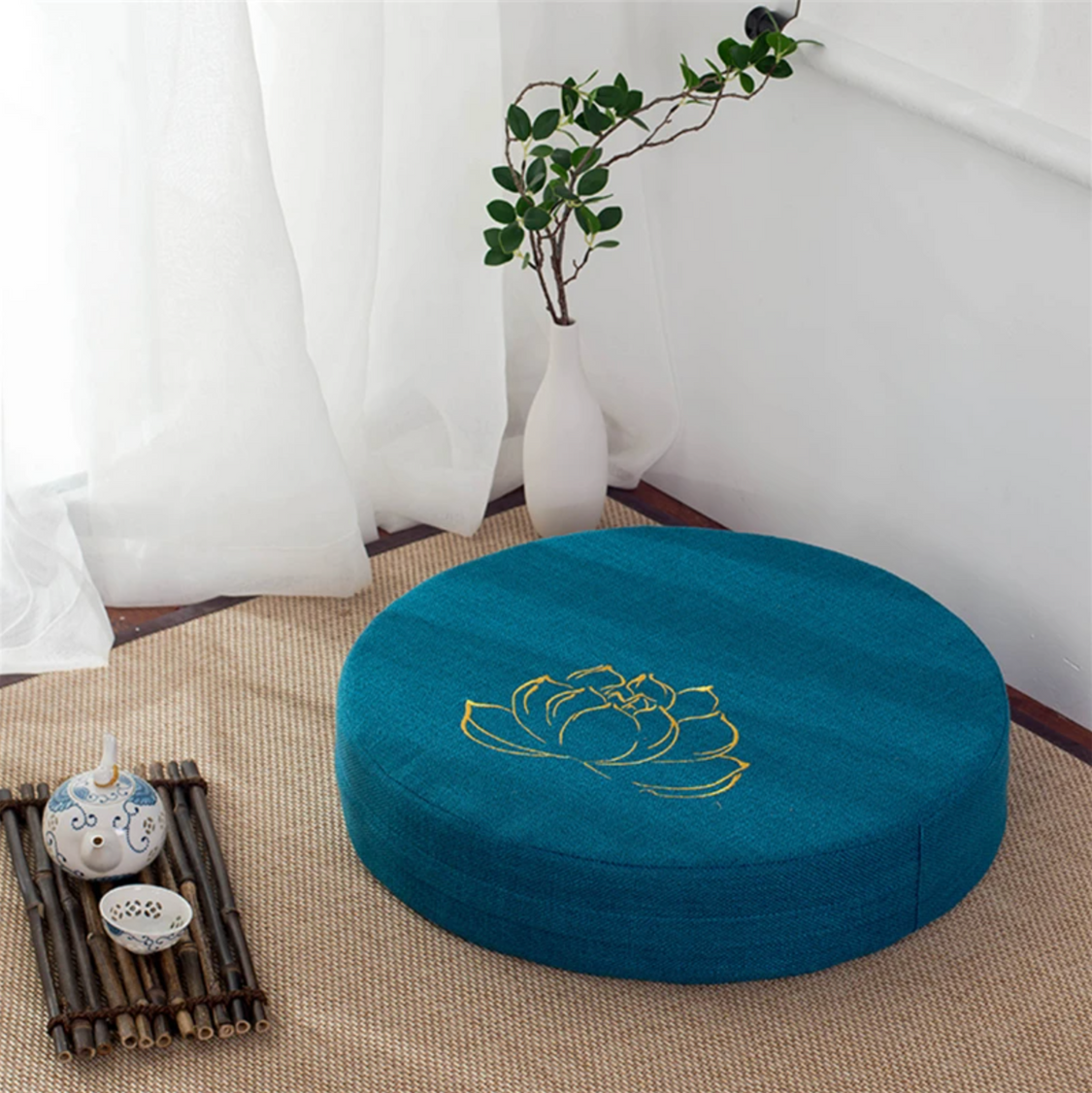 Coussin japonais fleur de lotus