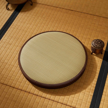 Zabuton en tatami rond