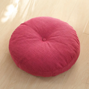 Monochrome round Japanese cushion