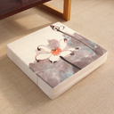 Japanese square flower cushion