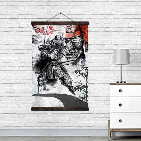 Japanese samurai warrior painting