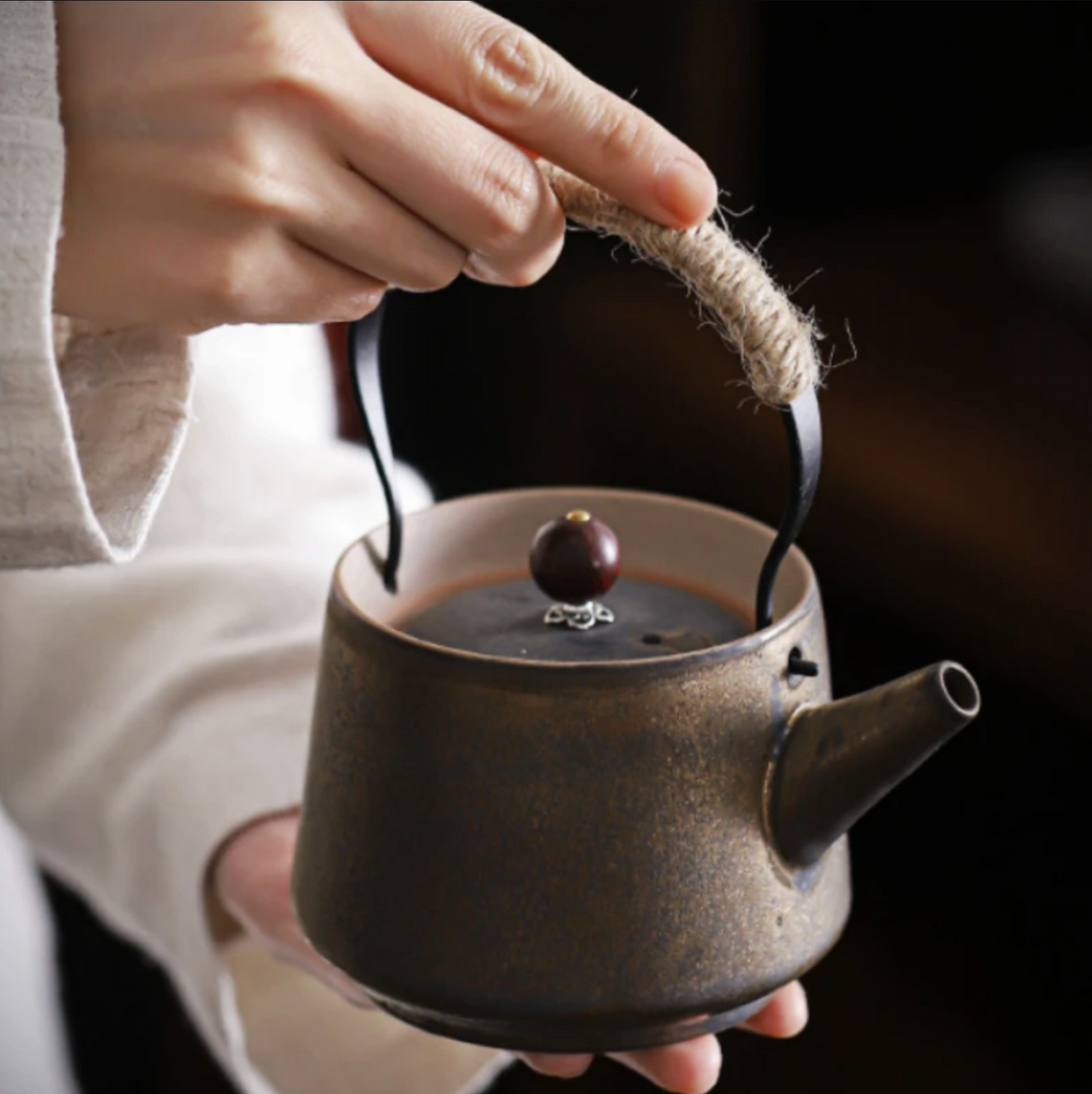 Small old style Japanese teapot