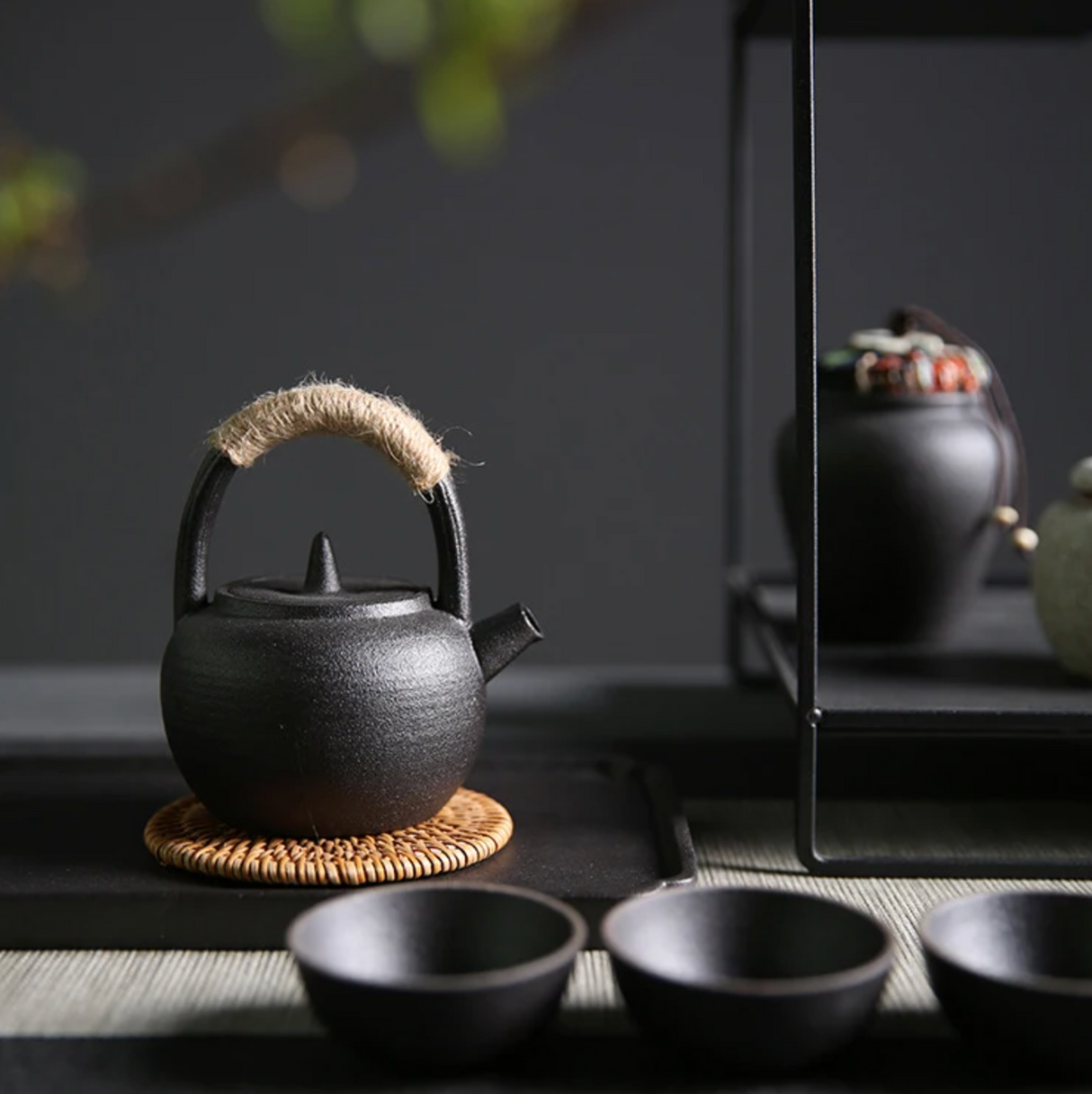 Small round Japanese teapot