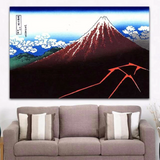 Estampe japonaise volcan mont Fuji