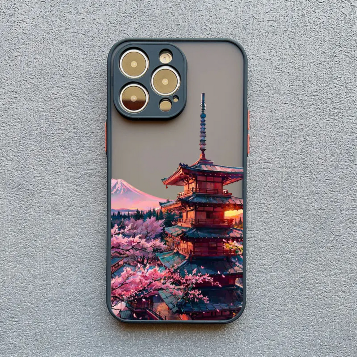 Coque de téléphone japonaise pagode traditionnelle