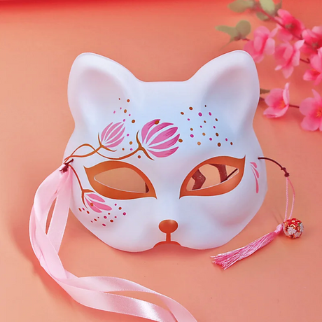 Masque japonais fille renard