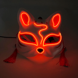 Masque japonais chat lumière LED rouge