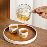 Service à thé japonais portatif chat