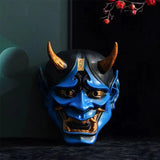 masque japonais bleu hannya