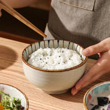 Japanese ceramic rice bowl