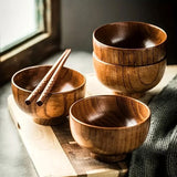 Japanese wooden rice bowl