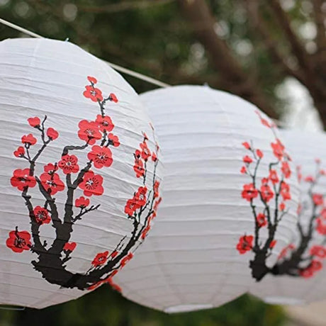 lanterne japonaise à fleurs sakura