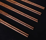 Coffret baguettes japonaises en bois laqué (lot de 10)