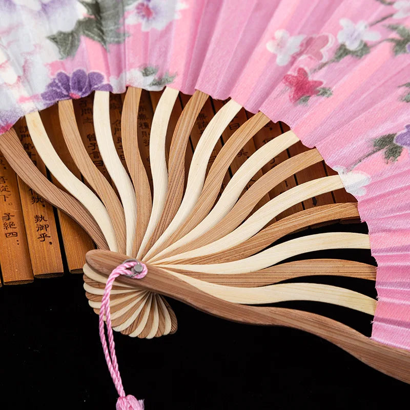 Japanese flower fan