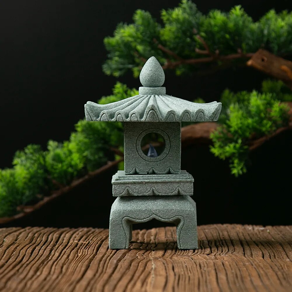 lanterne japonaise en pierre jardin