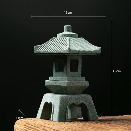lanterne japonaise en pierre exterieur jardin
