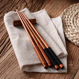 baguettes japonaises en bois laque
