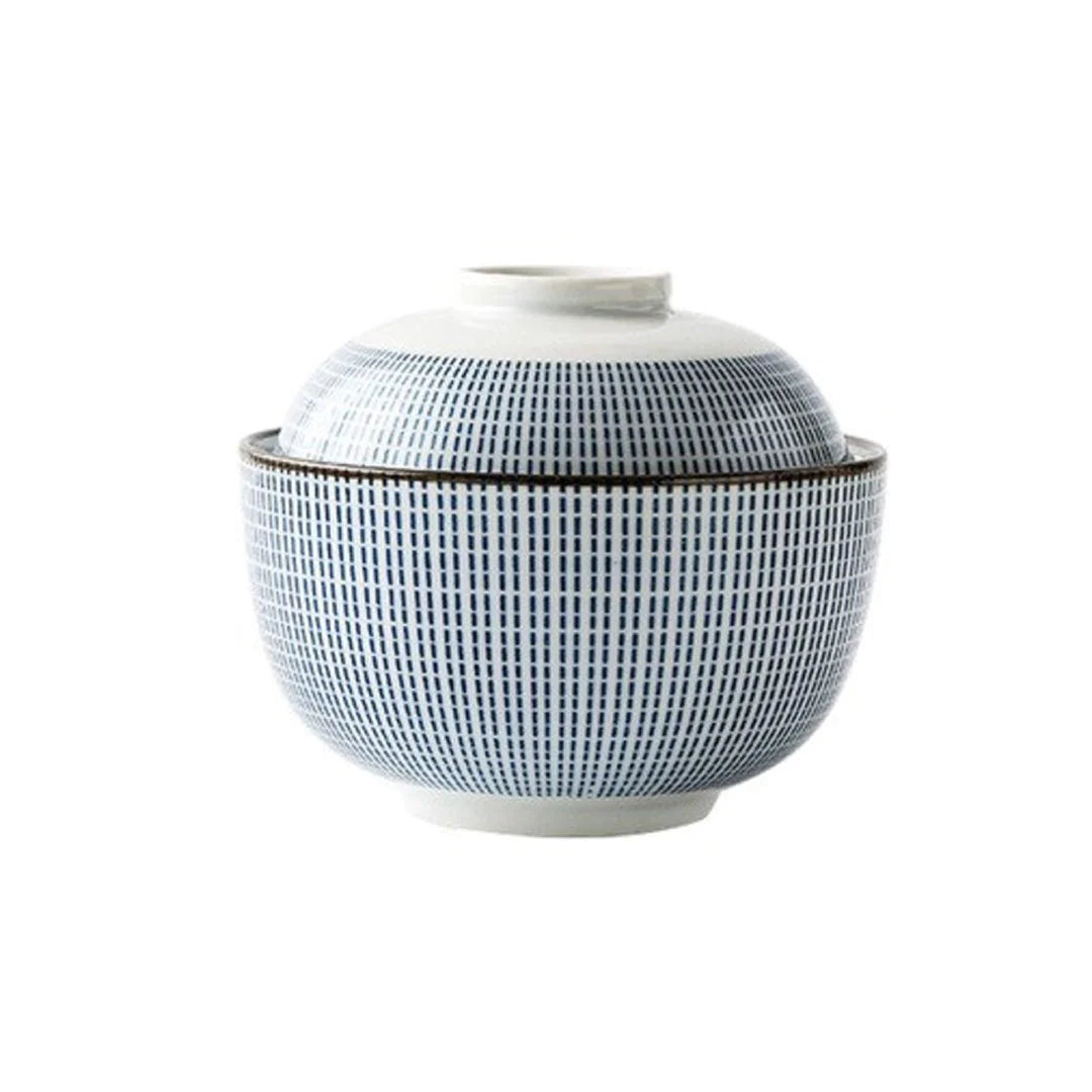 Japanese ceramic bowl with lid