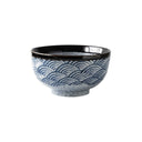 Japanese bowl with wave patterns