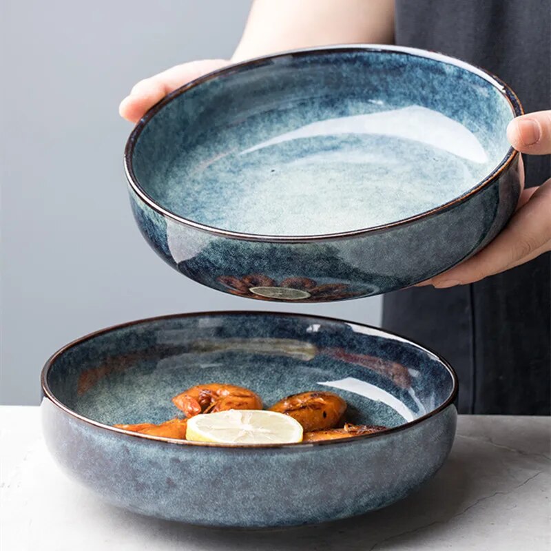 Flat Japanese bowl
