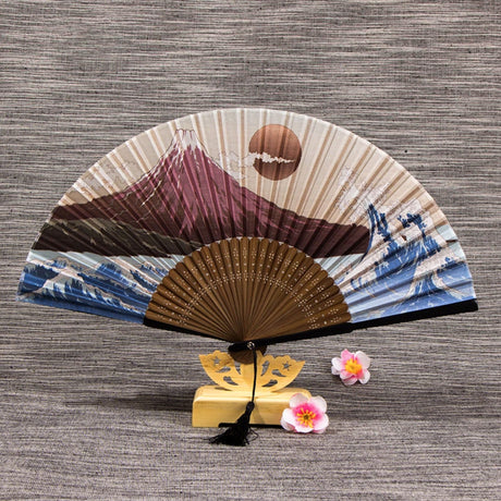 eventail japonais mont fuji