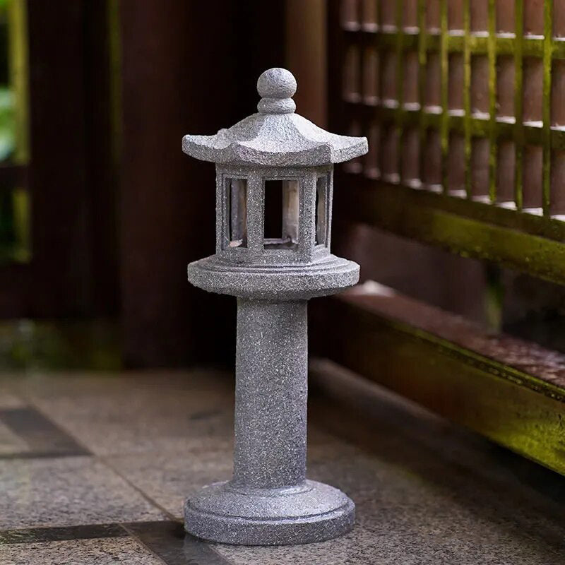 lanterne japonaise imitation pierre haute